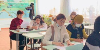 Информационная сессия “Цели устойчивого развития и их реализация в Кыргызстане”, с. Чат-Кель, средняя школа им.Зууракан Кайназаровой.